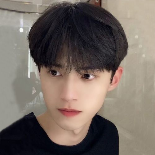 假发男短发韩版帅气碎发齐刘海男士自然全头套男生网