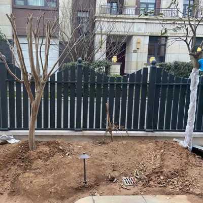 定制铝艺护栏别墅铁艺围栏定做铝合金户外庭院铝围墙家用欧式栏杆