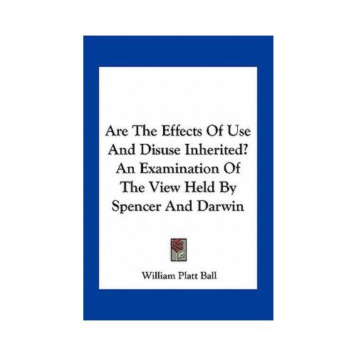 【预订】are the effects of use and disuse inherited?