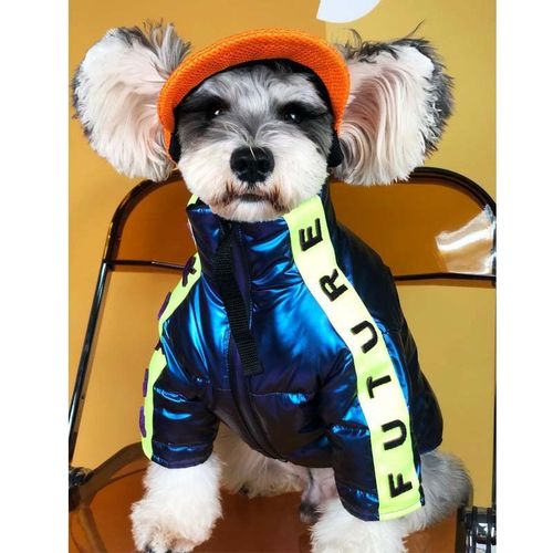 狗狗衣服冬装加厚羽绒服潮泰迪雪纳瑞博美中小型犬帅气宠物衣服