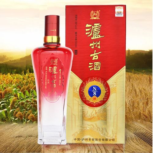 泸州老窖 泸州古酒n8 礼盒装白酒 红色喜酒 泸州白酒52度整箱 52度500