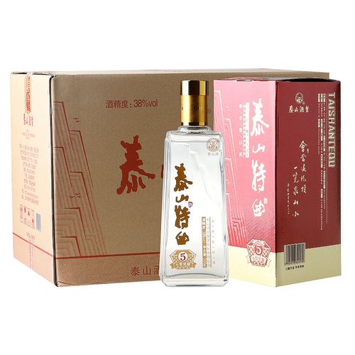 泰山牌泰山特曲  小窖佳酿 浓香型白酒 38度泰山5 整箱500ml*6瓶