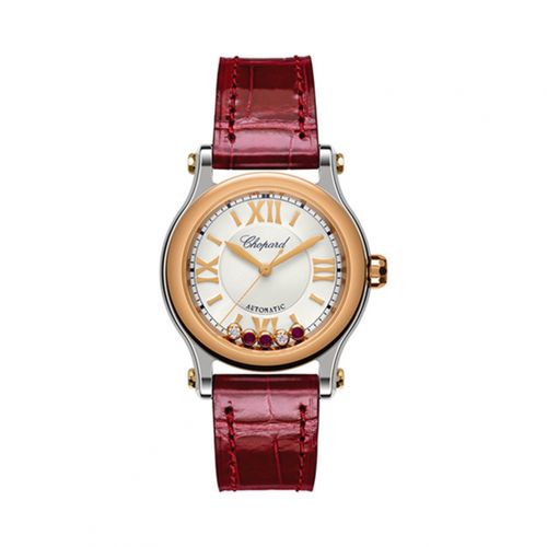 chopard萧邦手表happysport女表快乐5钻石皮带机械表278573-6026