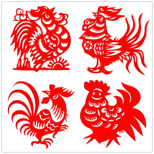 【宣纸】传统非物质文化遗产剪纸福鸡生肖动物新款剪纸窗花中国风