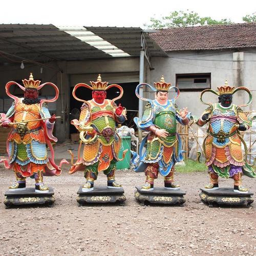 四大天王佛像2米极彩 四大金刚护世四天王寺庙供奉佛具树脂玻璃钢【15