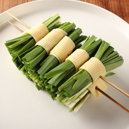豆皮韭菜卷5串 烧烤食材烤串半成品北京同城家庭聚会团建bbq配送