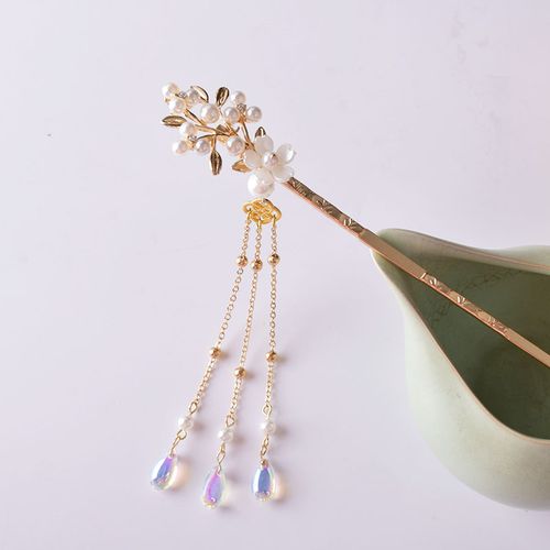 diy新手材料包 自制汉服头饰手工发饰发簪流苏步摇古典配件有教程