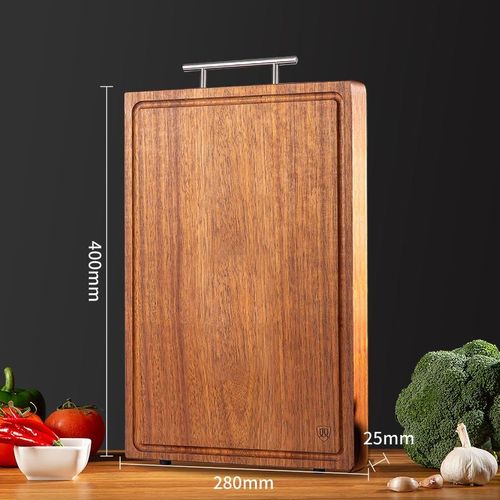 【品质好物】家用黑金檀整木菜板抗.