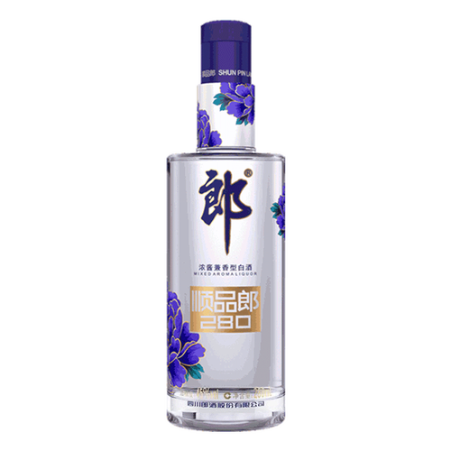 郎酒 顺品郎 蓝顺280 45度 兼香型白酒 280ml/瓶 单
