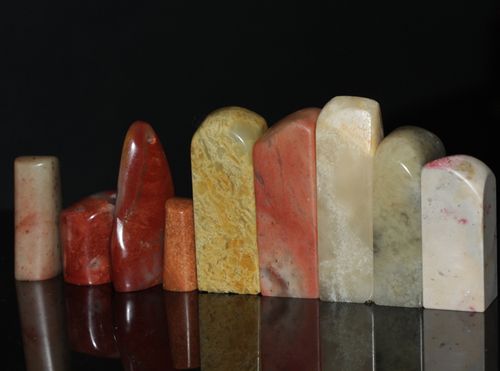 寿山石成品印章料把件摆件篆刻石品种实拍学生用练习