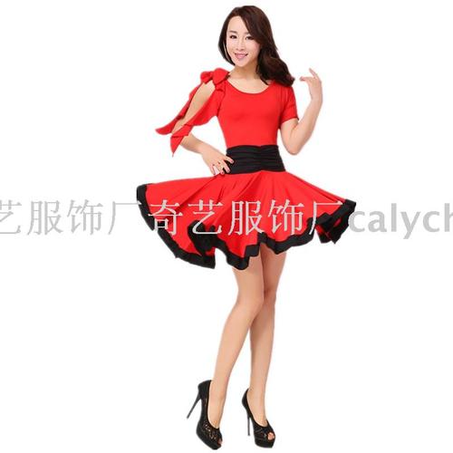 广场舞连衣裙新款秋冬广场舞服装广场舞套装冬装套装新款舞裙