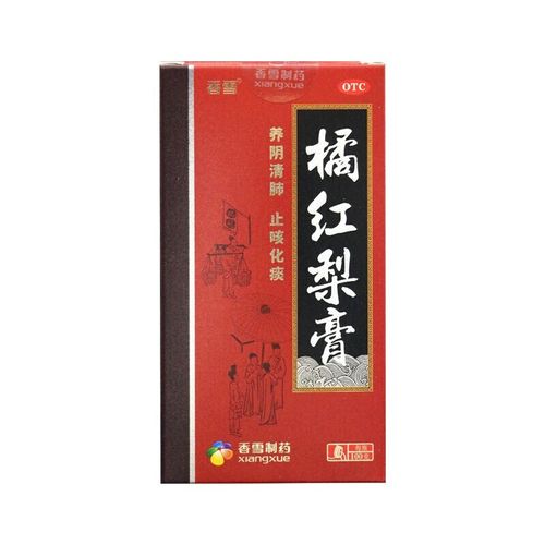 香雪橘红梨膏100g 瓶养阴清肺止咳化痰肺胃阴虚口干咽燥 一盒装