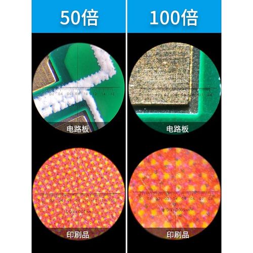 2008-100k带刻度放大镜百倍镜带尺显微镜带灯高脚镜 测量100倍镜