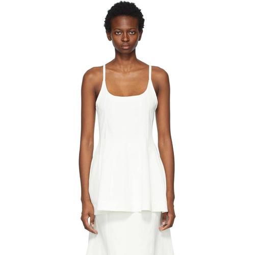 jil sander/吉尔桑达 灰白色 flared 背心2022新款春夏女士