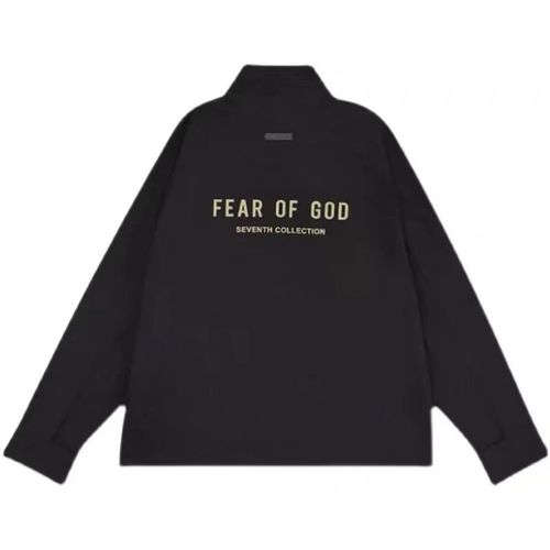 正确版fear of god第七季主线植绒夹克 fog 高街潮流宽松拉链外套