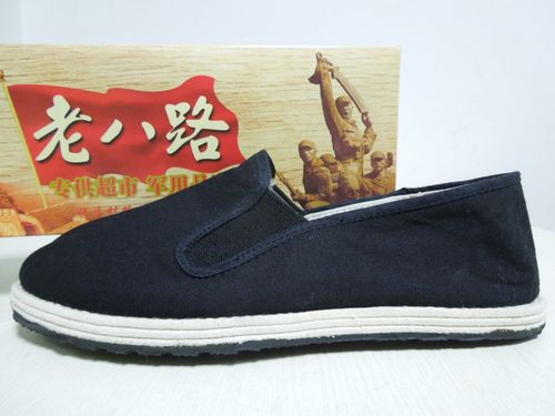 包邮老八路正品老北京布鞋男养脚透气司机开车黑布鞋休闲防滑48码