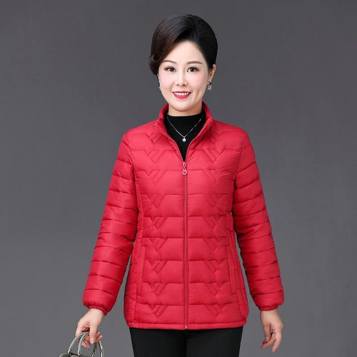 羽绒棉服女新款洋气秋冬季外套妈妈装棉袄女短款大码女装棉衣加厚
