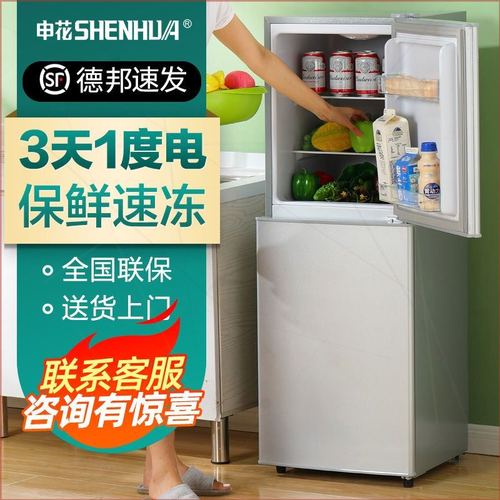 申花冰箱小型家用租房宿舍迷你节能冷冻小冰箱超小省电冰箱二人