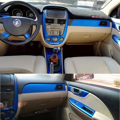 别克新凯越内饰贴纸 凯越改装碳纤维贴膜 专用中控台