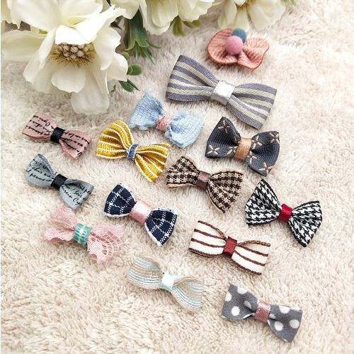 韩版手工缎带发饰丝带蝴蝶结diy儿童头饰品制作自制可爱发夹配饰