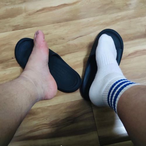 毛巾底中筒男袜彩虹熊加厚蓝球运动袜三杠条纹防臭吸汗纯棉白袜子