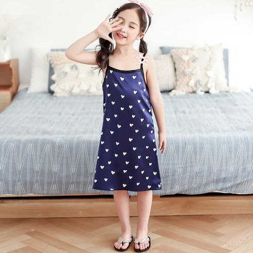 4夏季7女童吊带睡裙6真丝睡衣8岁小女孩10夏装9儿童背心裙子5薄款