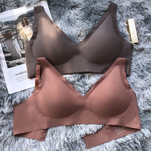 黑科技果冻乳胶裸感无痕内衣女无钢圈大胸显小胸聚拢