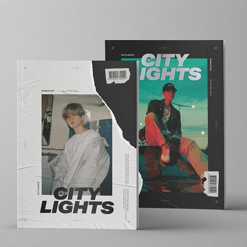 lights 边伯贤首张个人 olo专辑伯贤 cityslightsx 无海报有小票