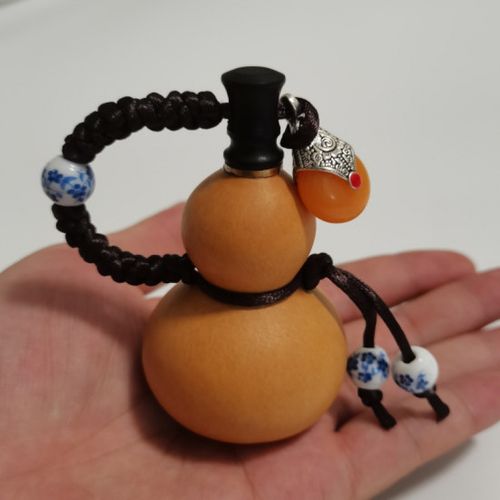 精品小酒葫芦开口文玩包浆挂瓷手捻手把盘玩挂件随身装酒装水装药丸