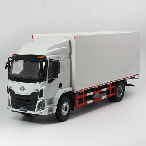 1:24 东风乘龙m3 厢式货车 工程车拖车 中卡汽车模型 拖车模型 1:24