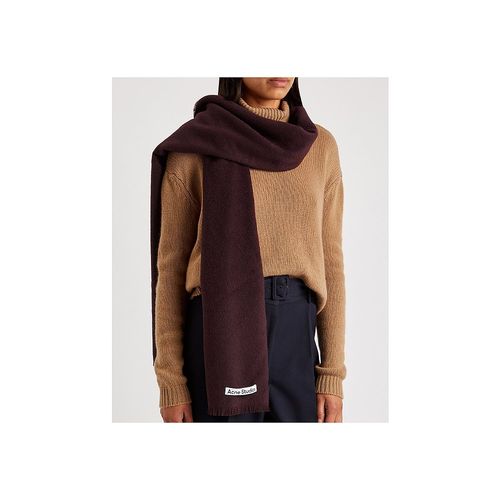 香港直邮acne studios logo标签围巾 857016