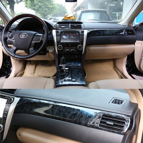 12/13/14/15款七代凯美瑞内饰改装桃木装饰 排档前台方向盘碳纤贴