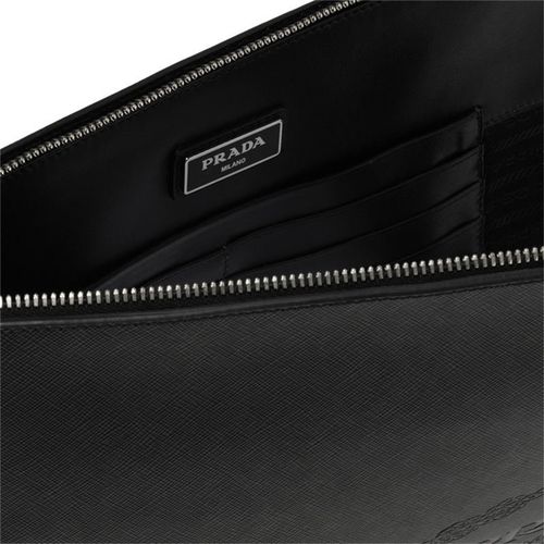 prada男士黑色手拿包 2vn003-9z2-f0002-v-olo黑色 时尚百搭