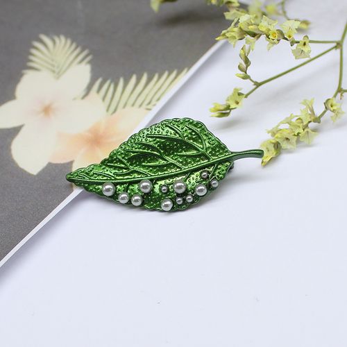 欧美气质 雨后的树叶 个性时尚 胸针配饰女森林植物饰品 s42