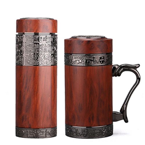 【优质好货】紫砂保温杯男士女高档办公室带把手柄茶杯领导老板车载水