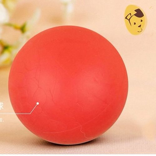 狗狗训练耐咬橡胶球带绳实心弹力球大型犬马犬边牧磨牙玩具球宠物