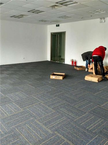 办公室地毯办公室写字q楼拼接方块地毯贴片 单面胶贴 地面a安装2