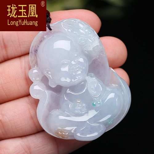 珑玉凰天然翡翠吊坠飘绿宝宝佛吊坠翡翠玉佛吊坠女正品雕刻xl0617