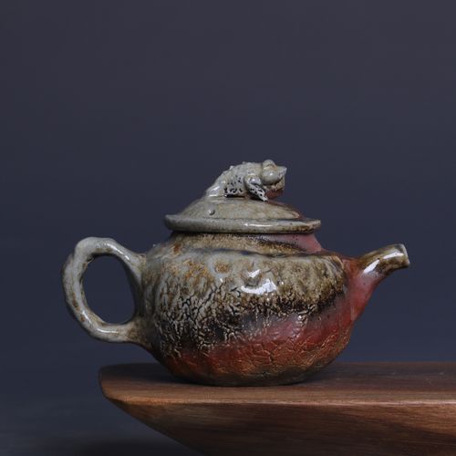 九木柴烧壶纯手工 原矿粗陶手捏柴烧壶 大容量手捏壶日式风1-8号