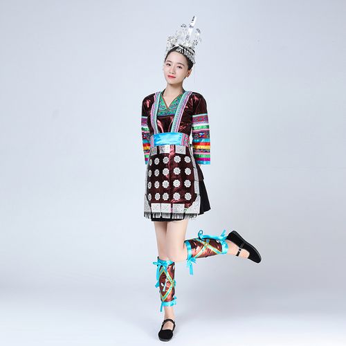侗族民族传统服饰套装侗族民族舞蹈表演演出服饰女装影楼摄影