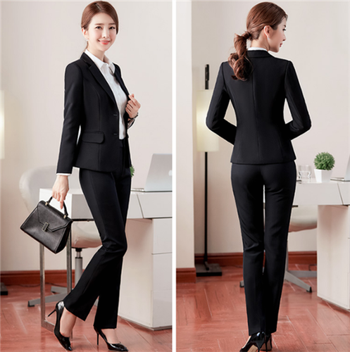 职业装女装春秋女士西裤西装套装售楼部处汽车4s店销售工作服正装