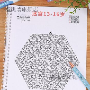 13-16岁版本 10种类型迷宫 62页超难闯关题