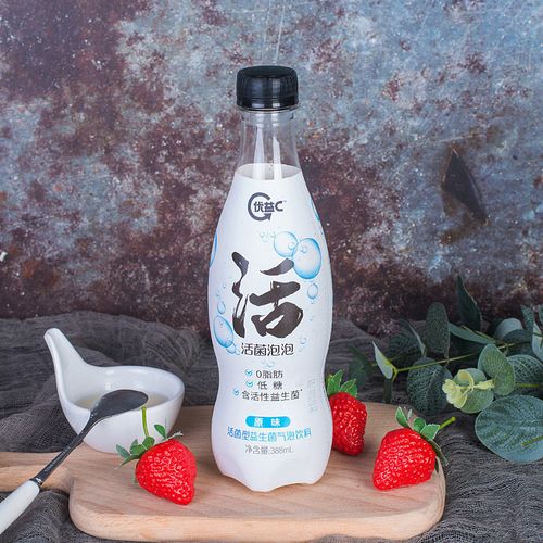 优益c活菌泡泡388ml*6瓶 原味红提朗姆酒味活菌型饮料
