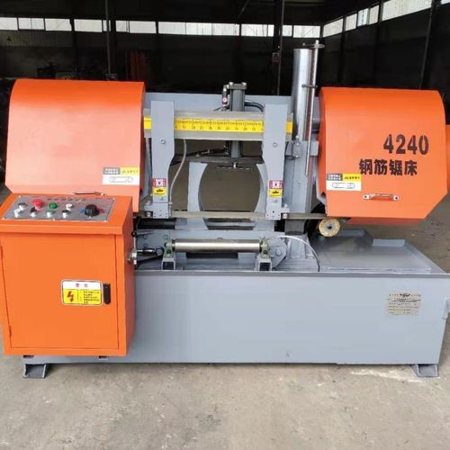 成捆钢筋专用锯床4240螺纹钢带锯床钢筋全自动整捆切大锯床