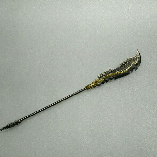 三国演义动漫兵器模型 26厘米金属九环刀 张辽手办兵器配件【7月2日发