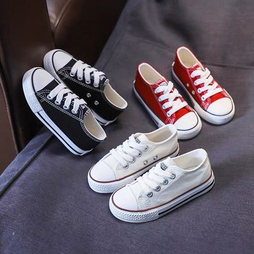 儿童帆布鞋男童小白板鞋女童鞋子小童布鞋2021年秋季