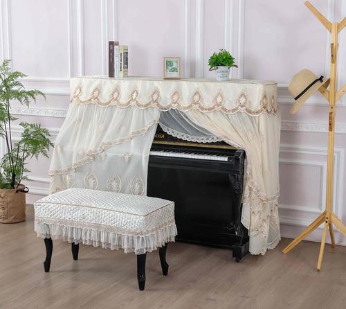 钢琴防尘罩新款钢琴套全罩高档钢琴布盖布欧式现代简约钢琴帘半罩