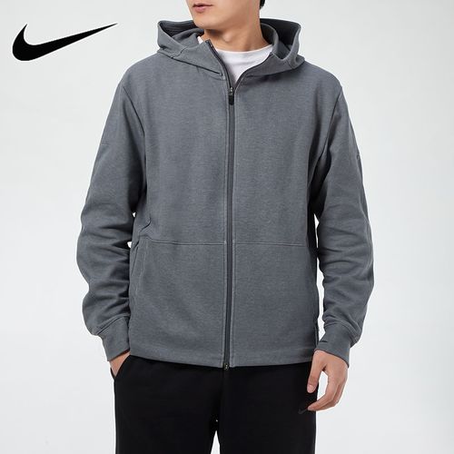 耐克外套男装2021秋冬新款运动服连帽休闲训练夹克上衣cu6261-068