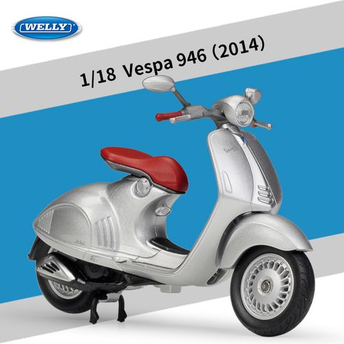 welly威利1:18比亚乔2014款vespa 946仿真合金踏板摩托车模型