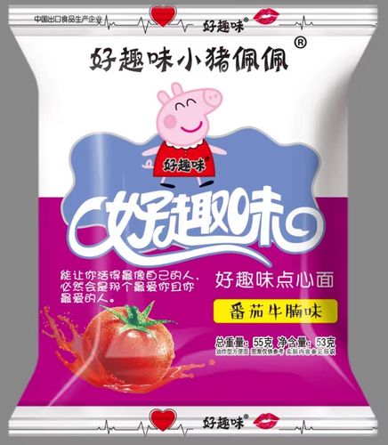 好趣味小猪佩佩点心面干脆面干吃方便面怀旧学生零食小吃58g*30
